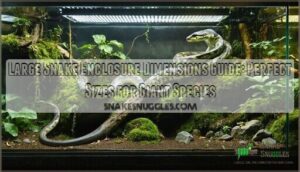 large snake enclosure dimensions guide