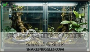 legal considerations for venomous snake enclosures