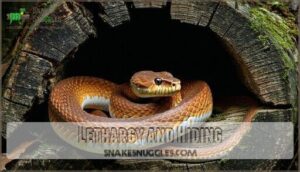 lethargy and hiding