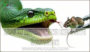 loss of appetite and excessive salivation