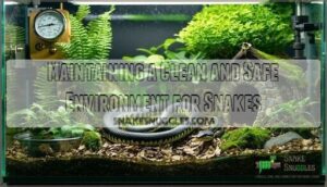 maintaining a clean and safe environment for snakes