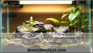 maintaining the perfect temperature for ball pythons