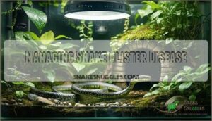 managing snake blister disease
