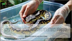 managing snake constipation issues