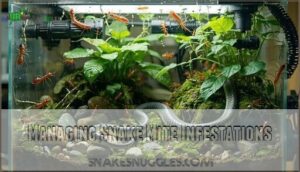 managing snake mite infestations