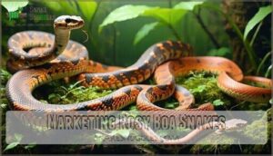 marketing rosy boa snakes