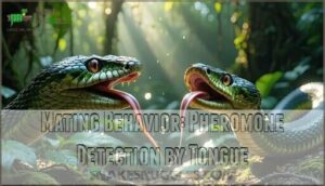 mating behavior: pheromone detection by tongue