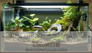 minimum dimensions for ball python enclosures