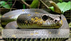 moderate to severe cases