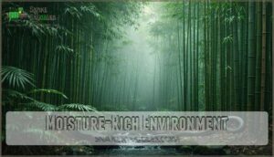 moisture-rich environment