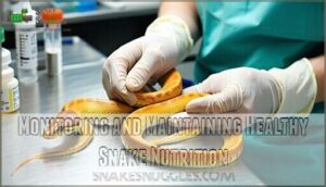 monitoring and maintaining healthy snake nutrition