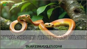 normal shedding frequency and duration