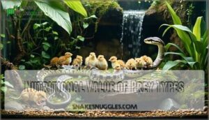 nutritional value of prey types