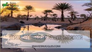 oasis habitats as snake hotspots