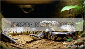 observing behavioral changes