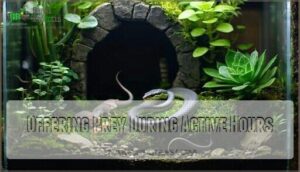 offering prey during active hours