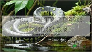 optimal humidity levels for shedding snakes