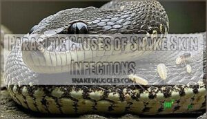 parasitic causes of snake skin infections