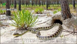 pine barrens and sandy soils