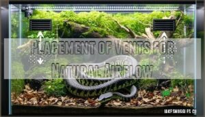 placement of vents for natural airflow