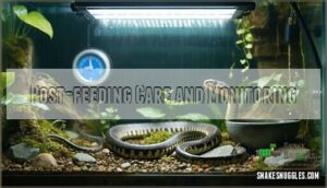 post-feeding care and monitoring