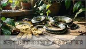post-feeding handling considerations