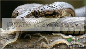 prevalence of parasites in snakes