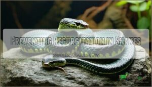 preventing regurgitation in snakes