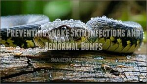 preventing snake skin infections and abnormal bumps