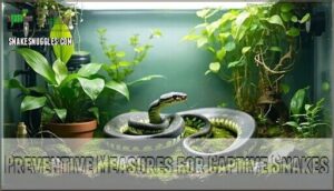 preventive measures for captive snakes