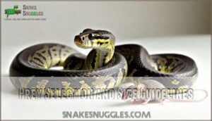 prey selection and size guidelines