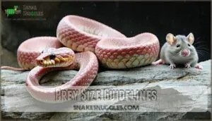 prey size guidelines prey size guidelines