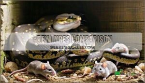 prey types comparison