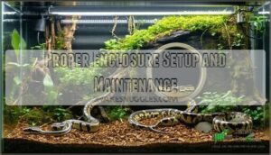proper enclosure setup and maintenance