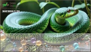 protein and amino acids for snake growth