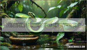 providing a hydrating environment