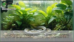 providing fresh water and humidity