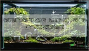 providing proper snake heating and lighting