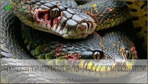 pseudomonas infections and ulcerative dermatitis
