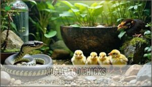 quail and chicks