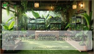 quiet and distraction-free location