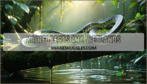 rainforests and wetlands