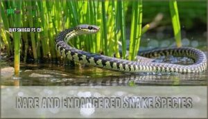 rare and endangered snake species
