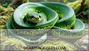 recognizing changes in skin color and texture