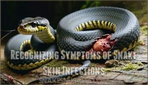 recognizing symptoms of snake skin infections