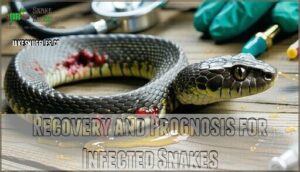 recovery and prognosis for infected snakes