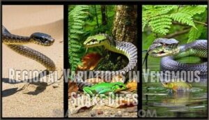regional variations in venomous snake diets