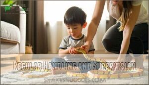 regular handling and supervision