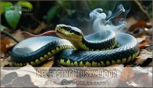 releasing musky odor