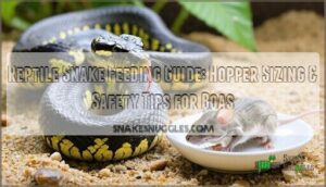 reptile snake feeding guide hopper